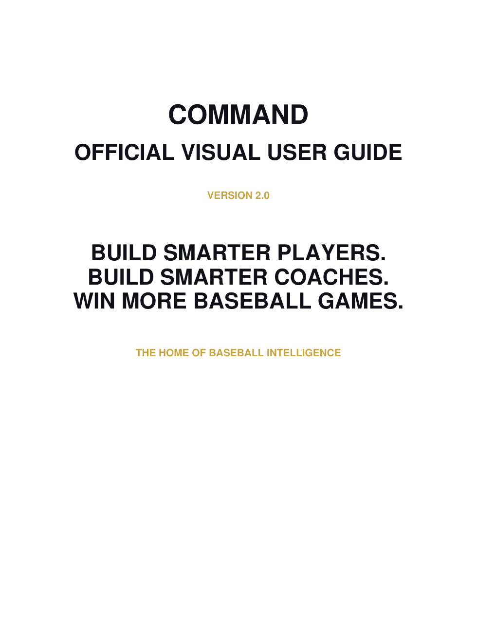 Command Official Visual User Guide cover